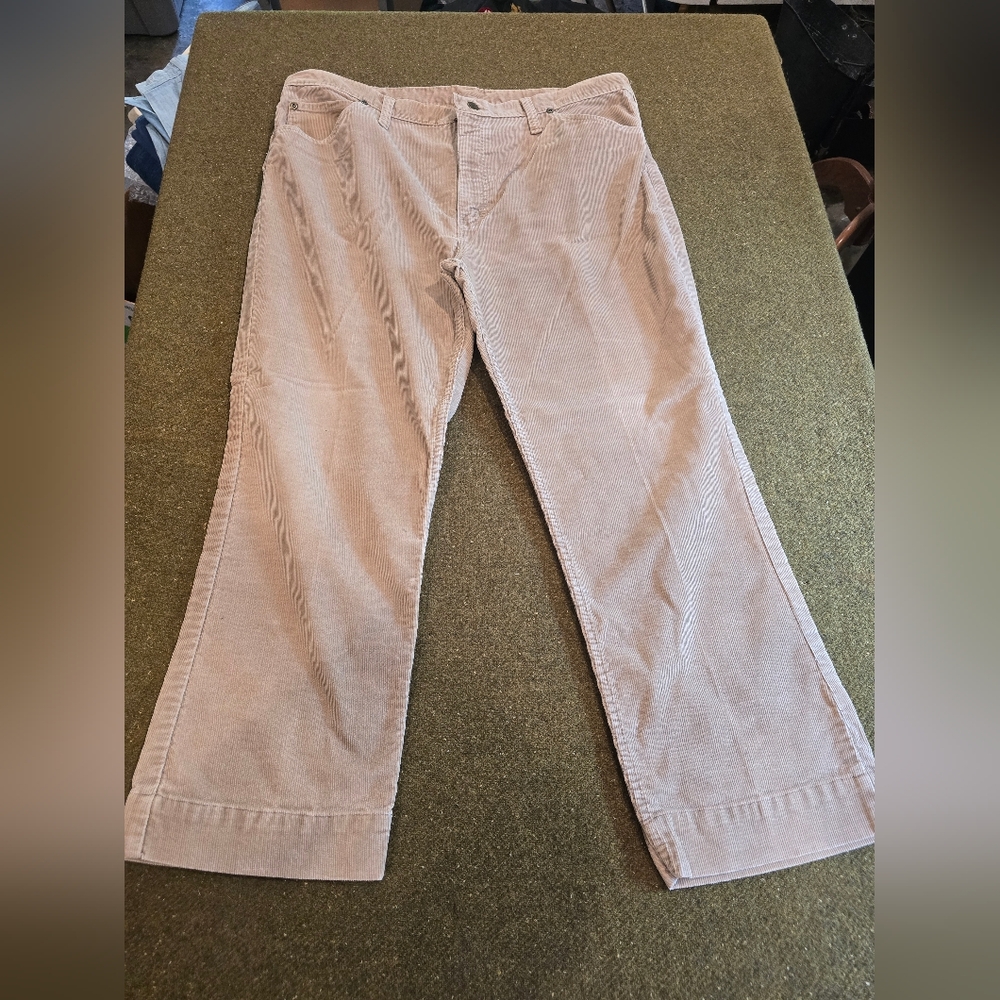 Vintage Mens Corduroy Jeans Pants SHORT 38x25